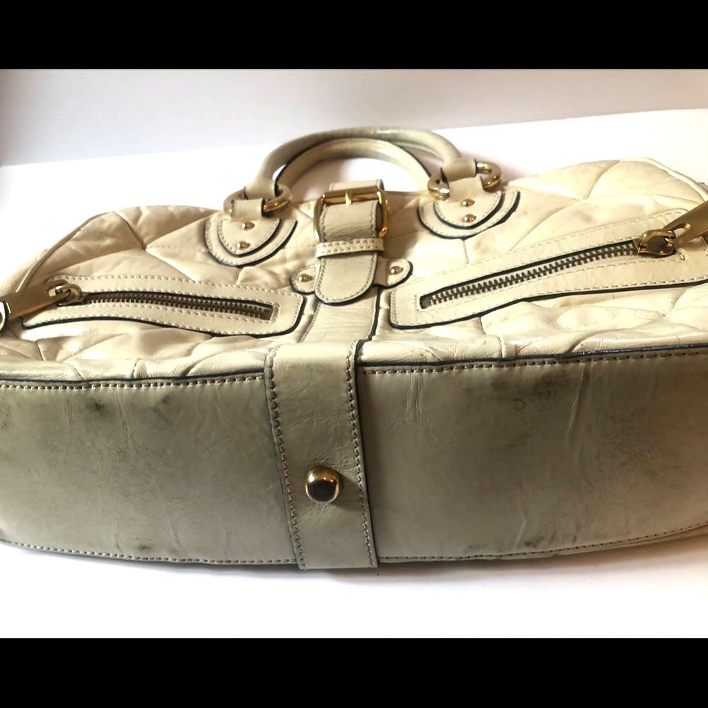 [Marc Jacobs] Double Pocket Cream Leather Satchel - Picture 6 of 7